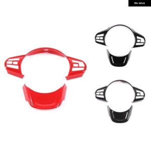 車用 ステアリングホイール トリム カバー フレーム ステッカー トヨタ GR スープラ MK5 A90 A91 2019-2022 パーツ ブラック