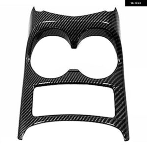 車用カーボンフロントシートセンター コントロール ウォーターボトルカップ ホルダー カバー トリム 日産 キャシュカイ J11 2014-2020