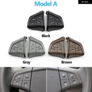 車用 ステアリングホイール コントロール スイッチ ボタン 4キー メルセデス ベンツ W164 ML GL B/R クラス 2006-2009 W251 マスターノブパーツ ブラック