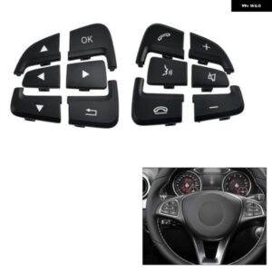 車用ブラック 右ハンドル ボタン トリム カバー メルセデス ベンツ GLE W166 カーアクセサリー