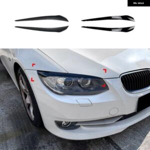 車用 ヘッドライト アイブロウ ステッカー カバー トリム BMW E92 E93 LCI 2010-2012 カーアクセサリー