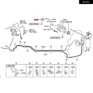 車用燃料蒸発器 キャニスター バルブ ソレノイド 77710-47020 トヨタ プリウス カムリ RAV4 アバロン C-HR 2015-2021 101920-7040