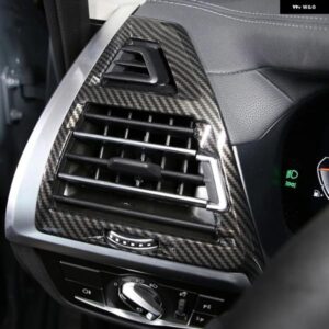 BMW X3 X4 G01 G02 2022 ABSカーボン/ピーチウッドカーサイド エアコン エア アウトレット ベントカバー トリム インテリア アクセサリー