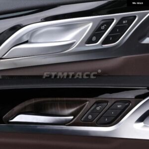 BMW X3 X4 G01 G02 2018-2022 ABSカーボン/マット/ピーチウッドカーインナードアボウル トリム フレーム カバー インテリア アクセサリー