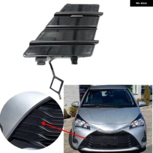 車用光沢ブラックフロント バンパー 牽引アイフックカバー キャップ トヨタ ヤリス LE III 2017-2019 部品ナンバー 52127-0DB10