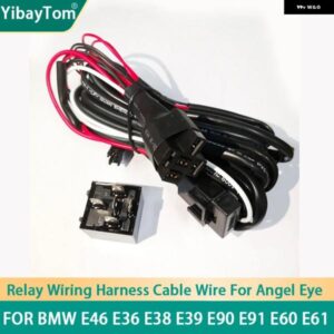 リレー配線 ハーネス キット BMW E46 E36 E38 E39 E90 E91 E60 E61 エンジェルアイズ リング LED CCFL フェードオン/フェードオフ機能付き