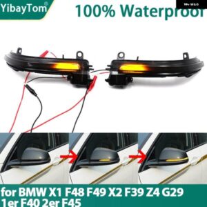 スモークLEDダイナミックウィンカーライトサイドミラー フラッシュライト BMW X1 F48 F49 X2 F39 F40 F45 F46