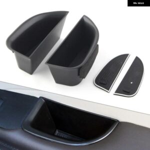 2個 車用フロントドア 収納 ボックス オーガナイザー コンテナ ホルダー 内装アクセサリー リンカーン MKZ 2014-2016 左ハンドル