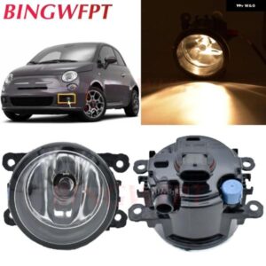 2個 自動車用 高輝度 LED フォグランプ FIAT 500 2012-2015 ABARTH には対応していません ドライビングランプ DRL 35500-63J00