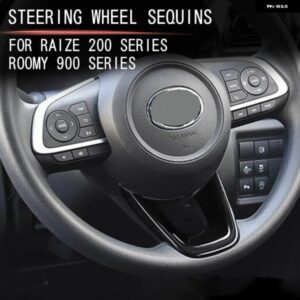 ABS素材 ステアリングホイール V字型 装飾 スパンコール 装飾 フレーム トリム トヨタ ライズ200系ルーニー900系ロッキー