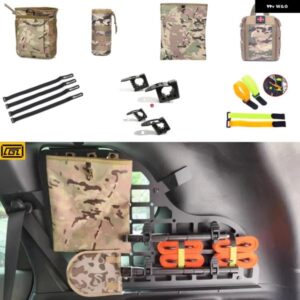 モジュラー パネル アクセサリーリアウィンドウ トランク 収納 ネット システム タクティカルダンプドロップポーチ固定バックル