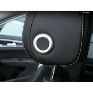 VW フォルクスワーゲン ゴルフ 7 MK7 2014-2019 ABS マット インテリア カーシート ヘッドレスト 調整カバー トリム 2個 カー スタイリング アクセサリー