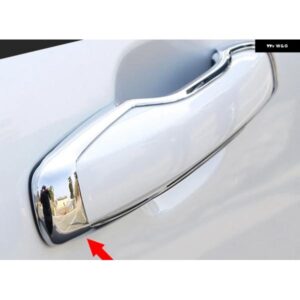 カーアクセサリー VOLVO S90 V90 2017 - 20 ABS クローム 外装 車 ドアハンドル フレーム カバー トリム 4個