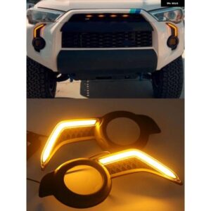 トヨタ 4RUNNER 2014-2023 カーアクセサリー LEDライト スポットドライビングランプ DRLペア フォグランプ デイタイム ランニングライト DRL 1セット