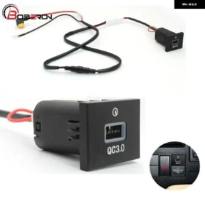 フォード フォーカス 2 MK2 09-11 アクセサリー 車用クイックチャージ USB QC3.0 インターフェース ソケット ヒューズ ボックス 電源 アダプター ハーネス