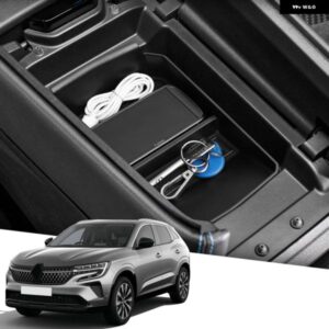 ルノー オーストラル 2022 2023 2024 ABS プラスチック 製 インテリア センター アームレスト 収納 ボックス オーガナイザー トレイ