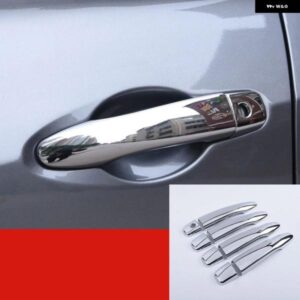 カーアクセサリー 8個 ABSクローム ドアハンドル カバー トリム 日産 キックス 2016 - 20