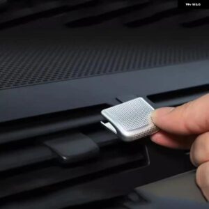 ランドローバー ディフェンダー 90 110 2020-2024 ABS クローム カー セントラ ル コントロール エア アウトレット 調整 レバー カバー 装飾 アクセサリー