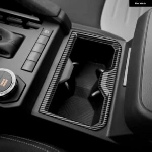 トヨタ タコマ 2024 カーボンプリント インテリア フロント リア ウォーターカップ ホルダー カバー トリム