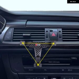 アウディ A6 2012-2018 車用 コンソール エアベント マウント ブラケット 携帯電話 ホルダー 重力式携帯電話 スタンド