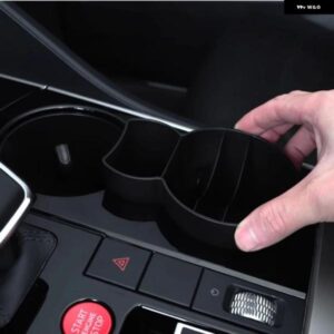 カーセンター COSOLE ウォーターカップ ホルダー アームレスト 収納 ボックス VW TOUAREG インテリア アクセサリー 2019 - 24