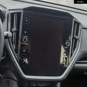 スバル WRX STI 2022 2023 アクセサリー カーボン スタイル インテリア ダッシュボード ナビゲーション サイド 装飾 カバー トリム 2個