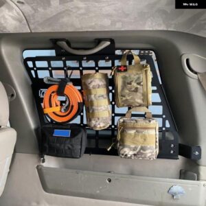 5ドア 日産 パトロール Y61 1997-2016 リアサイドウィンドウモール パネル トランク カーゴ オーガナイザー デブリラック