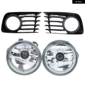 フロント バンパー フォグライト ランプ + カバー キット ペア トヨタ プリウス 2004-2009 電球 付き 81221-52070 81211-52070