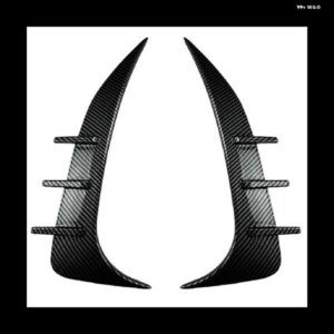 リア バンパー スポイラー エアベント カバー サイド カナード BMW 2シリーズ F44 グランクーペ 2020-2023 Mスポーツ カーボン