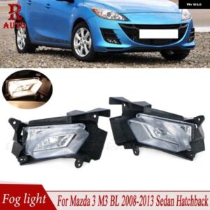 フォグランプ カスタム フロント バンパー フォグライトセット キット クローム マツダ 3 M3 BL 2008 - 11-2013 ハッチバック セダン