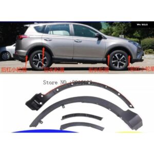 2016 - 19 トヨタ RAV4 ホイールアーチ トリム フロントとリア バンパー リーフ トリム パネル ホイールアイブロウ アンチインサーション