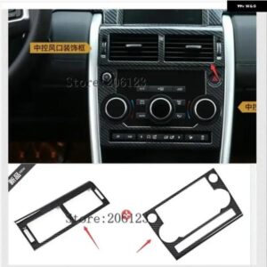 カーボン表面 ランドローバー ディスカバリー スポーツ 2015 2016 2017 ABS センター コンソール ACベント アウトレット トリム カーアクセサリー 1個