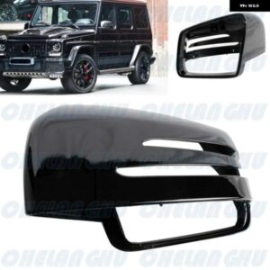 左側ブラック塗装リアミラー ハウジング カバー キャップ ベンツ W463 G500 W166 ML350 W164 X166 W166 2013 - 18