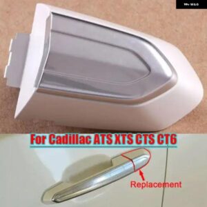 キャデラック ATS XTS CTS CT6 ホワイト フロント左ドアロック シリンダー ベゼル カバー