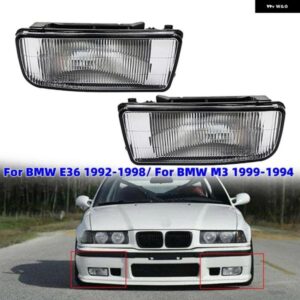1ペア 車用フロント バンパー ライト フォグランプ 電球 付き BMW E36 1992-1998/ BMW M3 1999-1994