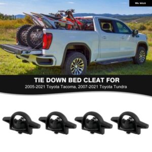 4個 車用タイダウンアンカー 自動車アクセサリー トヨタ タコマ タンドラ 2005-2021