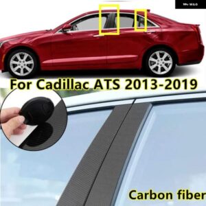 カーボン ドアウィンドウ トリム カバー ピラー ポスト キャデラック ATS 2013-2019セダン