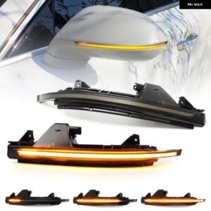 アウディ A7 S7 RS7 4G8 2011-2017 スモークレンズ LED サイドミラー ランプ アンバー サイド リアビュー ダイナミック ウィンカーライト