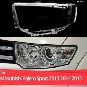 三菱 パジェロ スポーツ 2013 2014 2015 車用 ヘッドライト カバー ランプシェード 防水 ブライトシェルカバー ランプ クリアレンズ カバー