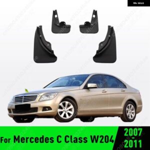 メルセデス ベンツ C クラス W204 2007 - 11 フェンダー マッド フラップ スプラッシュガード マッドガード カーアクセサリー