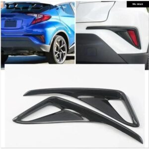 リア フォグランプ ランプ フレーム カバー トリム トヨタ C-HR CHR 2016 - 19 カーボン アクセサリー