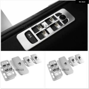 4個 車内窓リフト ボタン スイッチ パネル フレーム カバー トリム ステッカー ランドローバー ディスカバリースポーツ 2015-2017
