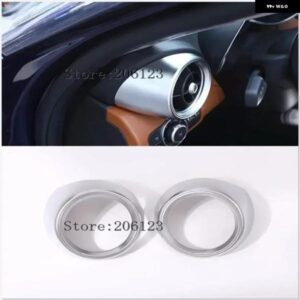 HIGH FLYING インナーアクセサリー エア アウトレット ベントカバー デコレーション トリム マット ABS アルファロメオ ジュリア 2017-2019