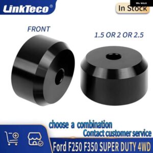 2PCS カスタム パーツ 1.5 2 2.5 フロントレベリングリフトキット 5.4 6.0 6.2 6.7 7.3 L 05-23 フォード F250 F350 スーパーデューティ 4WD 4X4 V8