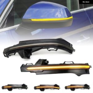 アウディ Q5 FY 2018-2019 Q7 4M 2016-2018 スモークレンズ LED サイドミラー ランプ アンバー サイドリアビュー ダイナミックウィンカー ライト