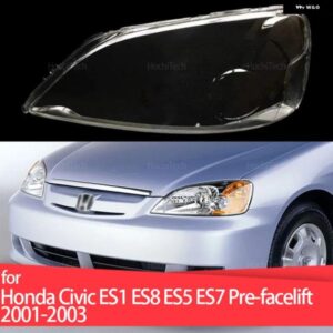 ホンダ シビック ES1 ES8 ES5 ES7 プレフェイスリフト 2001~2003 クリアガラスランプ ヘッドランプ カバー ヘッドライト カバー シェル ランプシェード