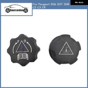 ブランド ラジエーター エクスパンション タンク キャップ カバー 1306J5 1306E4 9638001280 プジョー 206 207 308 407 シトロエン C2 C3 C4