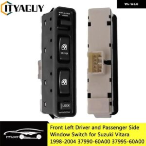 フロントドライバー 助手席側 マスターウィンドウレギュレーター コントロール スイッチ ボタン スズキ ビターラ 1989-2004 37995-60A00 37990-60A00