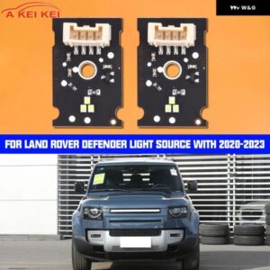フロント ヘッドライト チューブ デイタイム ランニングライト DRL モジュール チップ ホワイト LED ボード ランドローバー ディフェンダー 20-23 CML-G5M3