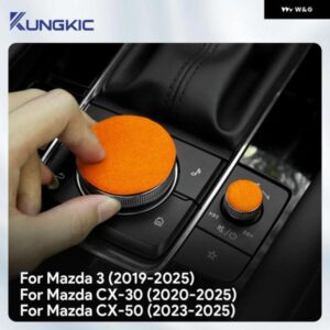 マツダ3 アクセラ BP 2019-2024 2025 CX-30 2020-2025 CX-50 2023-2025 車用 セントラ ル コントロール マルチメディアノブ トップ スエード トリム